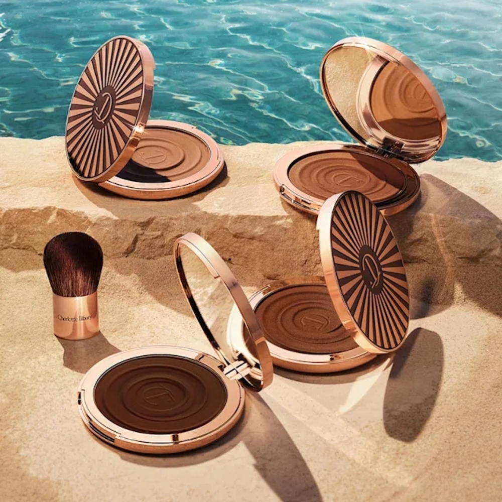 CHARLOTTE TILBURY BEAUTIFUL SKIN SUN-KISSED GLOW CREAM BRONZER 1 FAIR MAKEUP